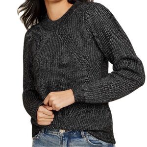 Maurices Large Summit Knit Black and Charcoal Gray Sweater